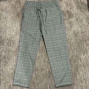 Zara Men's Gray Plaid Joggers